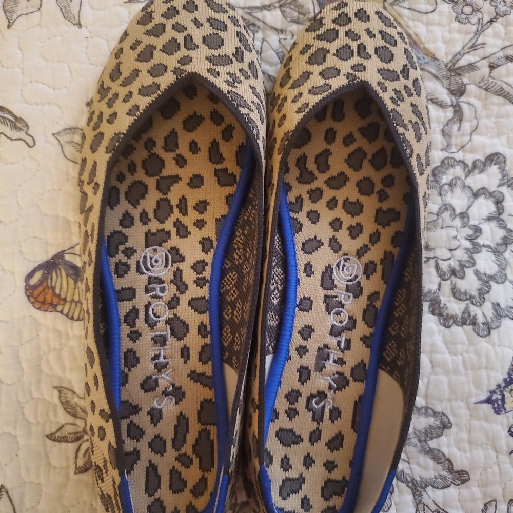 Faux Rothys animal print slip on shoes